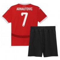 Austria Marko Arnautovic #7 Replica Home Minikit Euro 2024 Short Sleeve (+ pants)